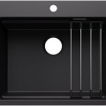 Кухонная мойка BLANCO ETAGON 6 SILG Black M.ZUB O.AF WFS SILGRANIT™, Black 527746