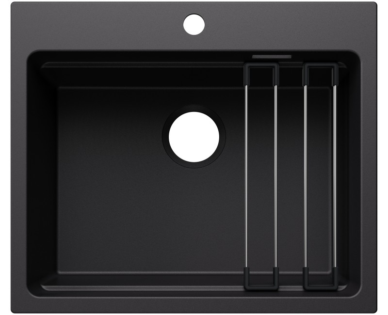 Кухонная мойка BLANCO ETAGON 6 SILG Black M.ZUB O.AF WFS SILGRANIT™, Black 527746