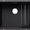 Virtuves Izlietne BLANCO Etagon 500-U SILG Black M.ZUB O.AF WFS SILGRANIT™, Melna 527754