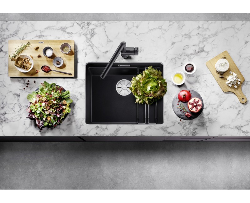 Кухонная мойка BLANCO ETAGON 500-U SILG PDUR Anthracite M.ZUB InFino O.AF SILGRANIT™, PuraDur™, Anthracite 522227