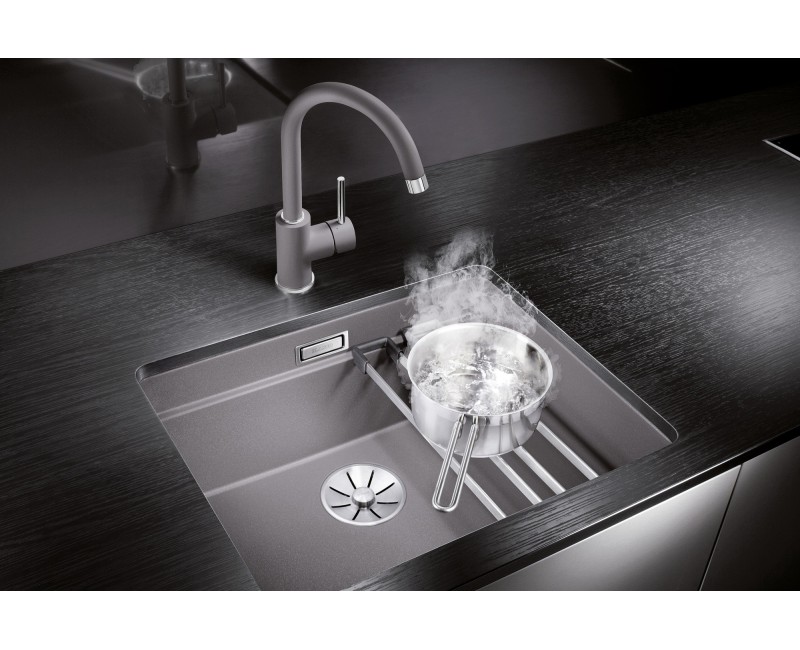 Кухонная мойка BLANCO ETAGON 500-U SILG PDUR Anthracite M.ZUB InFino O.AF SILGRANIT™, PuraDur™, Anthracite 522227