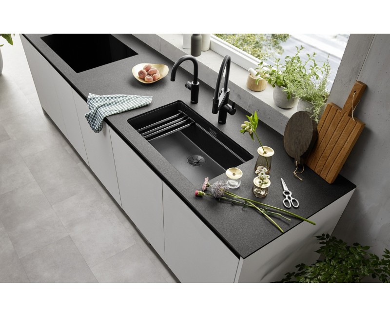 Кухонная мойка BLANCO ETAGON 700-U SILG Rock grey M.ZUB O.AF WFS SILGRANIT™, Stone grey 527766