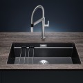 Virtuves Izlietne BLANCO ETAGON 700-U SILG Black M.ZUB O.AF WFS SILGRANIT™, Melna 527762