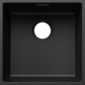 Virtuves Izlietne BLANCO SUBLINE 400-U SILG Black O.ZUB O.AF WFS  SILGRANIT™, Melna 527786