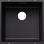Virtuves Izlietne BLANCO SUBLINE 400-U SILG Black O.ZUB O.AF WFS  SILGRANIT™, Melna 527786