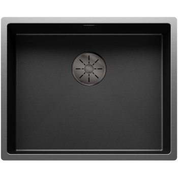 Virtuves Izlietne BLANCO CLARON 500-U DarkSteel Edition Infino O.AF Nerūsējošais tērauds, Tumšs Tērauds 527834