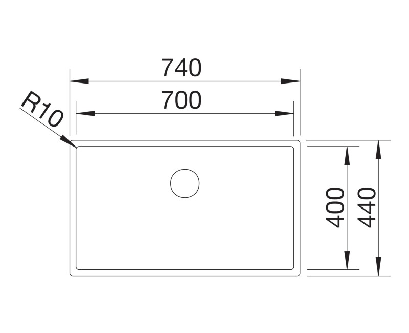 Кухонная мойка BLANCO CLARON 700-IF DarkSteel Infino O.AF, нержавеющая сталь, темная сталь 527837