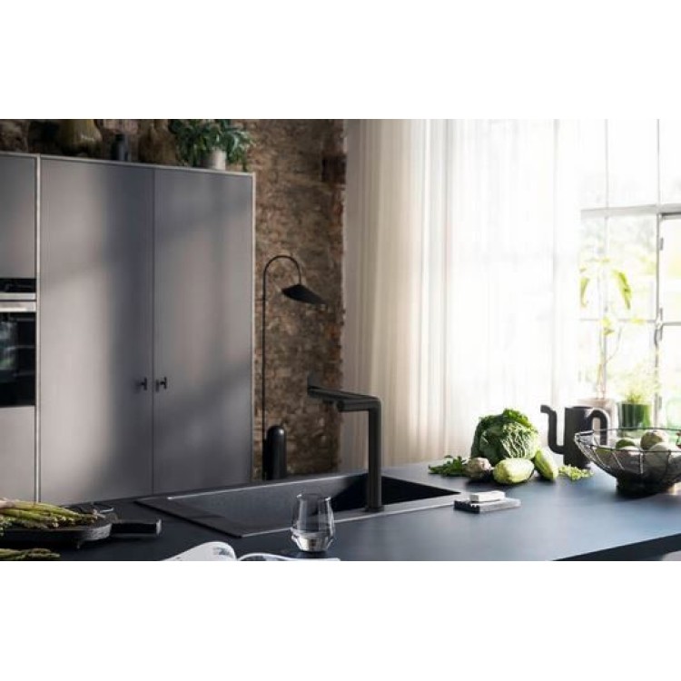 Vitruves maisītājs Hansgrohe Aqittura M91, SodaSystem, sBox, matēti melns 76810670