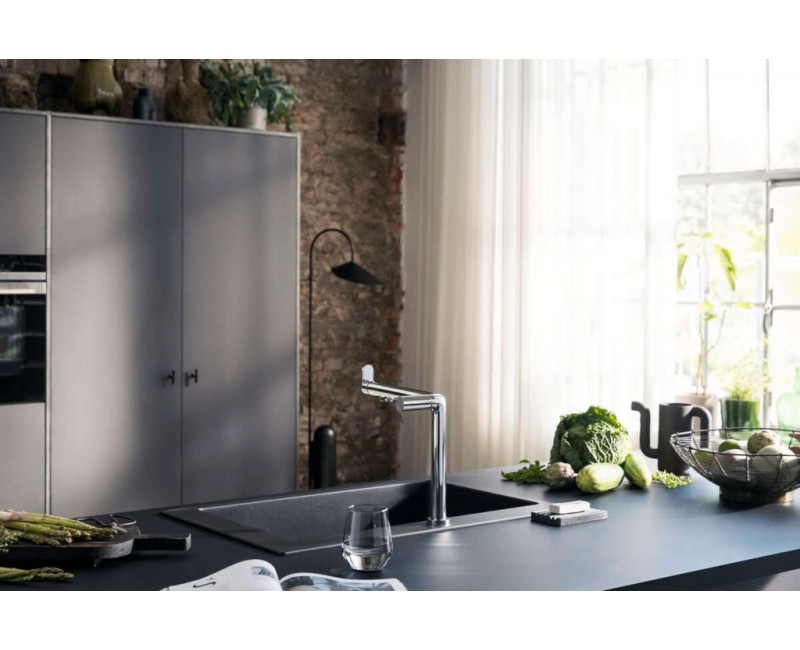 Vitruves maisītājs Hansgrohe Aqittura M91, SodaSystem, sBox, hroms 76837000