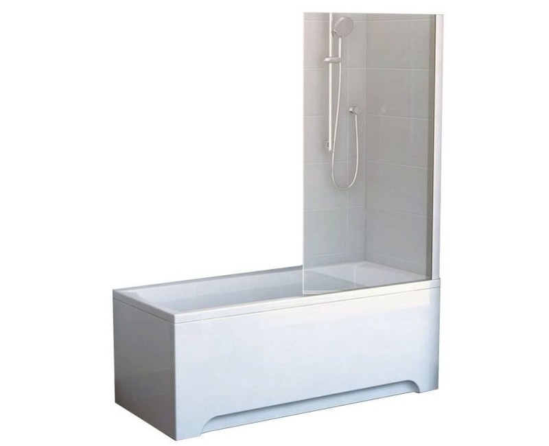 Vannas siena Ravak CVS1 80R balts + caurspīdīgs 7QR40100Z1