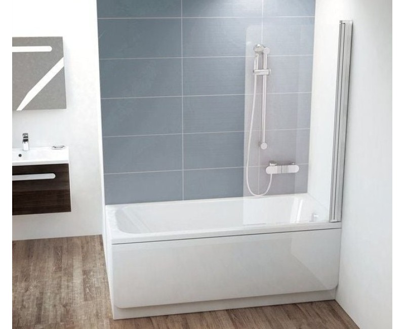 Vannas siena Ravak CVS1 80R balts + caurspīdīgs 7QR40100Z1