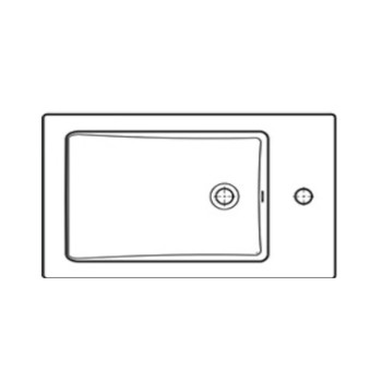 Раковина для ванной Jika Cube, 50x34 см, белая, OUTLET