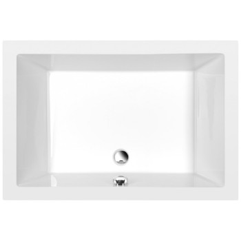 Квадратный акриловый душевой поддон Polysan 1100x750x400мм 72883