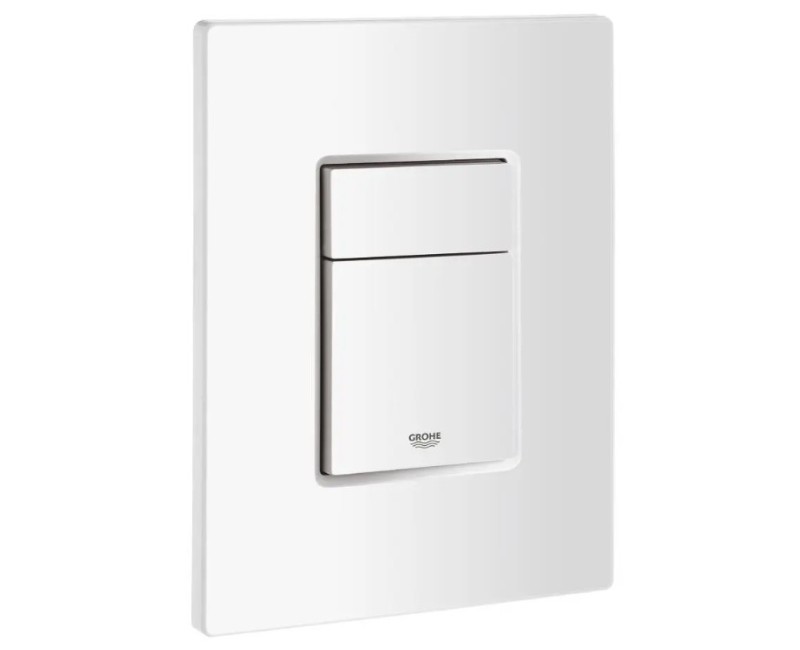 Tualetes poda komplekts Grohe Rapid SL ar Podu Kielle Oudee Vortex Rimless un SoftClose vāku, Skate Cosmopolitan poga, Balta 11BA3108