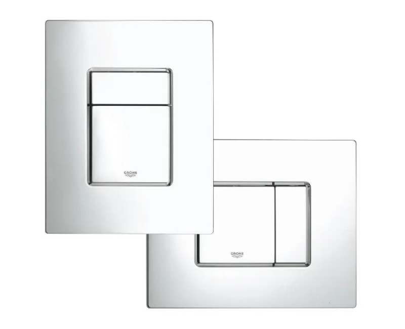 Tualetes poda komplekts Grohe Rapid SL Alpha pods Rimless ar SoftClose vāku, Skate Cosmopolitan poga, hroms 38528SET-KR