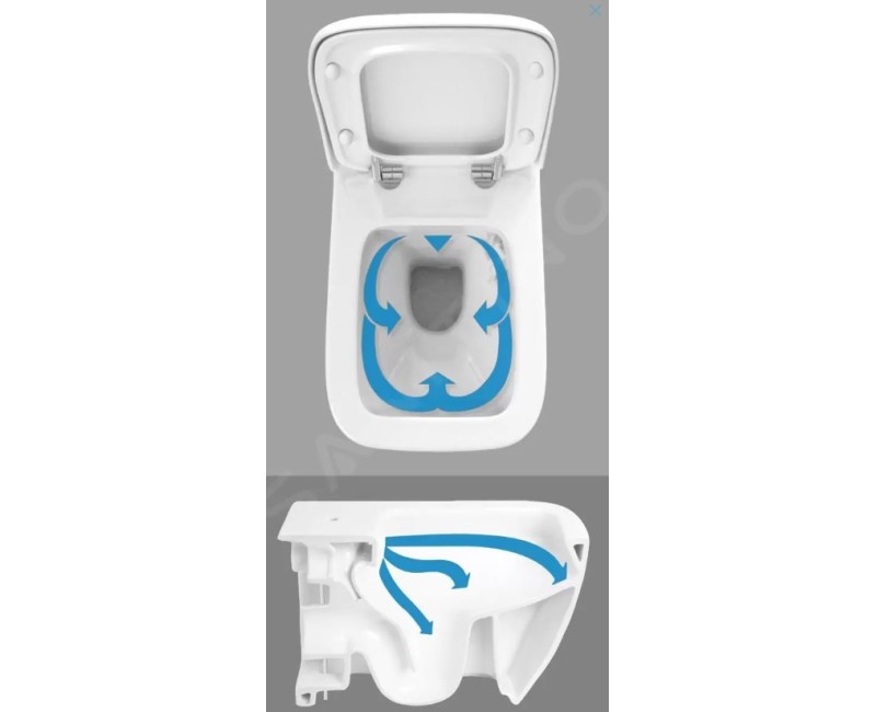 Tualetes poda komplekts Grohe Rapid SL ar podu Alpha Rimless ar SoftClose vāku, Skate Cosmopolitan poga, Hromēta 38528SET-KD