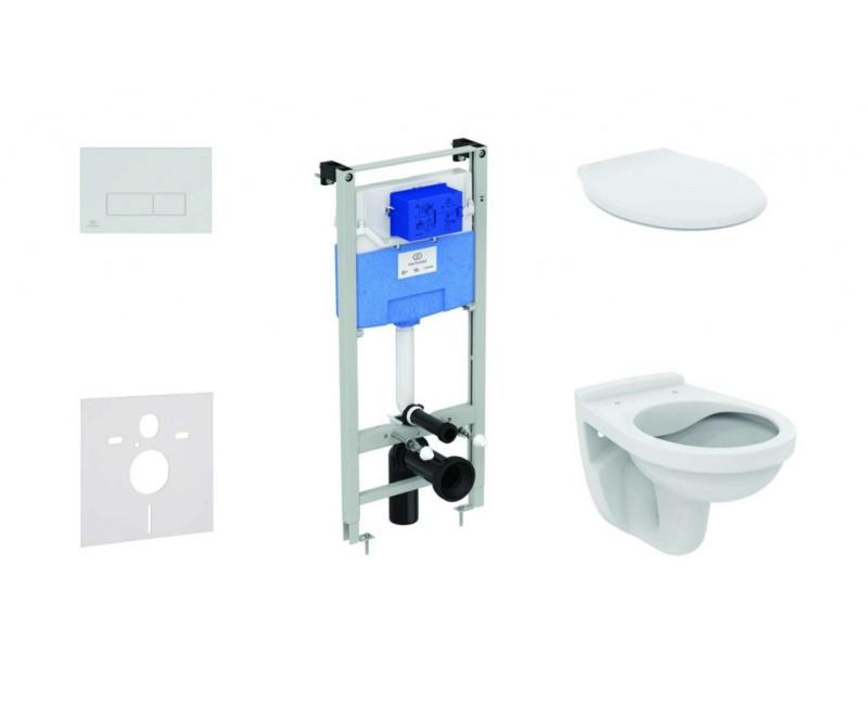 Tualetes poda komplekts Ideal Standard ProSys pods Alpha ar vāku, Oleas M2 poga, hroms ProSys120M SP33