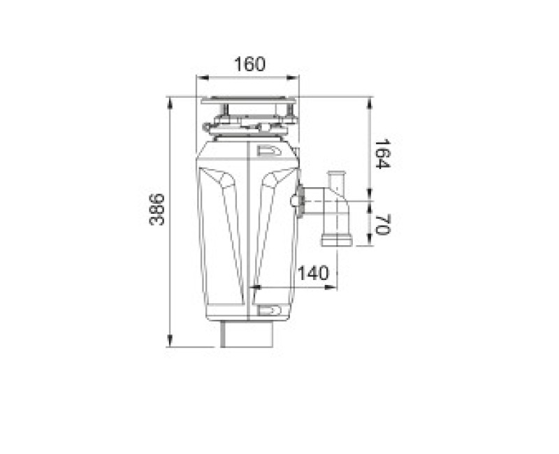 Franke измельчитель пищевых отходов GreenPower TE-75, 134.0500.6