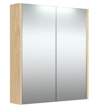 Зеркальный шкаф Raguvos Baldai Pure 60см светлый дуб