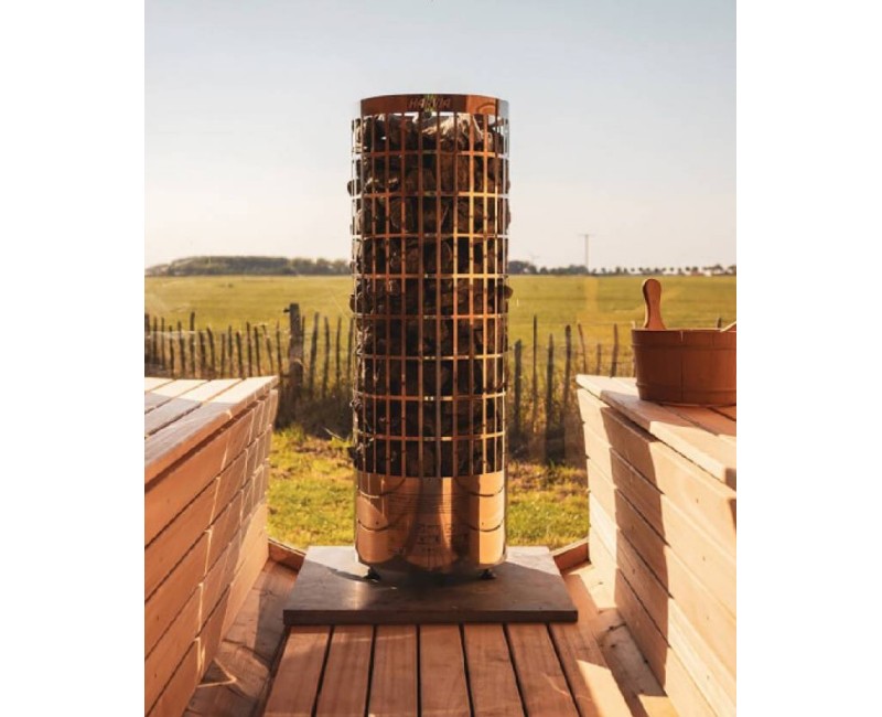 Elektriskā Pirts krāsns Harvia Cilindro PC90XW steel Wifi HPC904XW