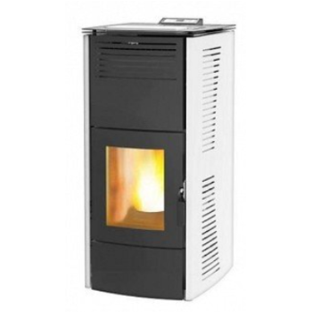 Granulu kamīns Centrometal CentroPelet ZV20 B 20kW ar centrālapkures pieslēgumu Balts