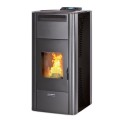 Granulu kamīns Centrometal CentroPelet ZV14 S 14kW ar centrālapkures pieslēgumu Pelēks