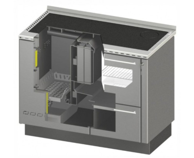 Печь центрального отопления Centrometal BIO-PEK 23/BD с духовкой