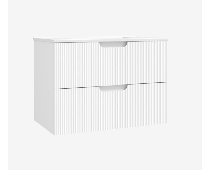 Vannas istabas skapītis OZE Hipster (bez izlietnes) 800mm Balta matēta