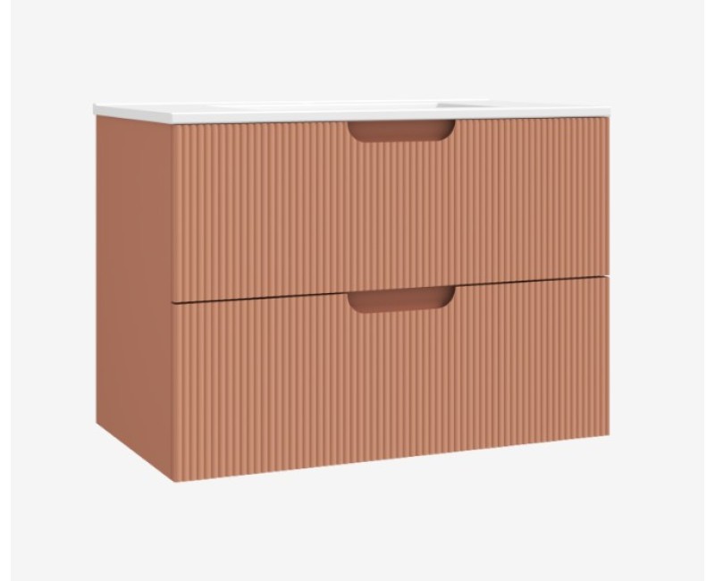 Vannas istabas skapītis OZE Hipster (bez izlietnes) 800mm Terracotta