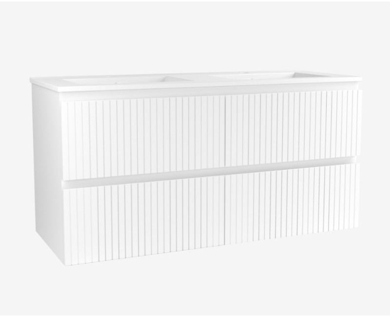 Vannas istabas skapītis OZE Hipster (bez izlietnes) 1200mm Balta matēta