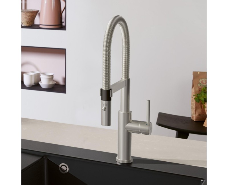 Virtuves maisītājs Villeroy & Boch Steel Expert 2.0, elastīga izteka, izvelkams, Nerūsējošais tērauds 928000LC