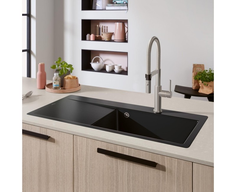 Virtuves maisītājs Villeroy & Boch Steel Expert 2.0, elastīga izteka, izvelkams, Nerūsējošais tērauds 928000LC