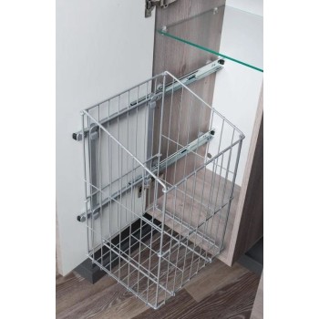 Veļas grozs Kame 28x25x45cm, Pelēka (AC1611) OUTLET