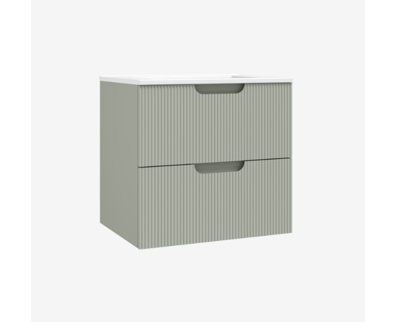 Vannas istabas skapītis OZE Hipster (bez izlietnes) 600mm Sage Green