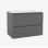 Шкафчик под раковиной OZE COME (без раковины) 1000мм Серый
