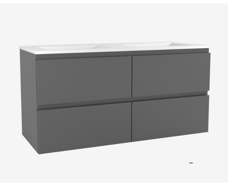 Vannas istabas skapītis ar izlietni OZE COME 1200mm Pelēks