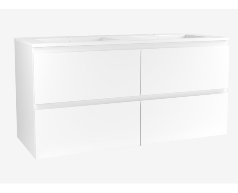 Vannas istabas skapītis ar izlietni OZE COME 1400mm Balts