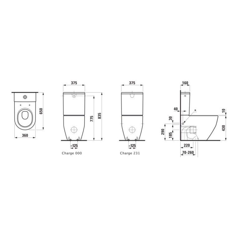 Tualetes pods Laufen Lua Bez tvertnes un vāka H8670860009721 OUTLET Tualetes pods Laufen Lua Bez tvertnes un vāka H8670860009721 OUTLET