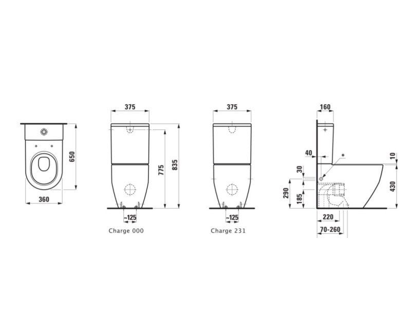 Tualetes pods Laufen Lua Bez tvertnes un vāka H8670860009721 OUTLET