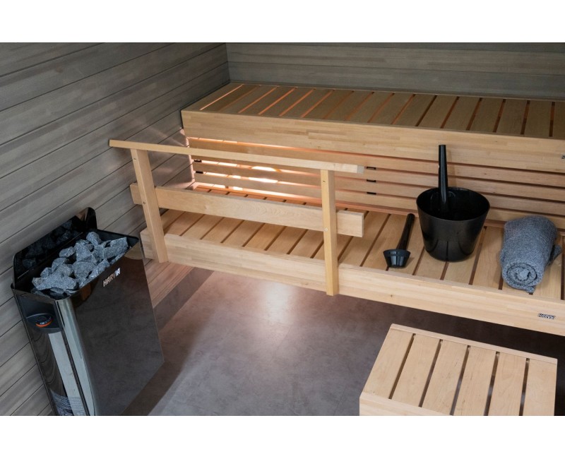 Elektriskā Pirts krāsns Harvia The Wall SW80 black steel HSW800400M