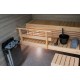 Электрическая печь для сауны Harvia The Wall SW80, черная сталь HSW800400M