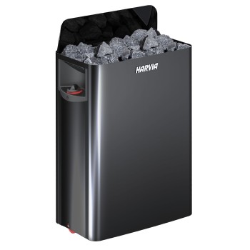 Elektriskā Pirts krāsns Harvia The Wall SW80 black steel HSW800400M