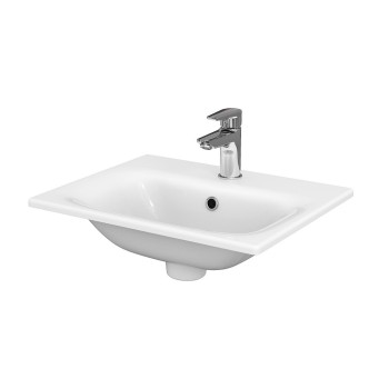 Раковина для ванной Cersanit Moduo 50x40 см, мебель белая K116-042