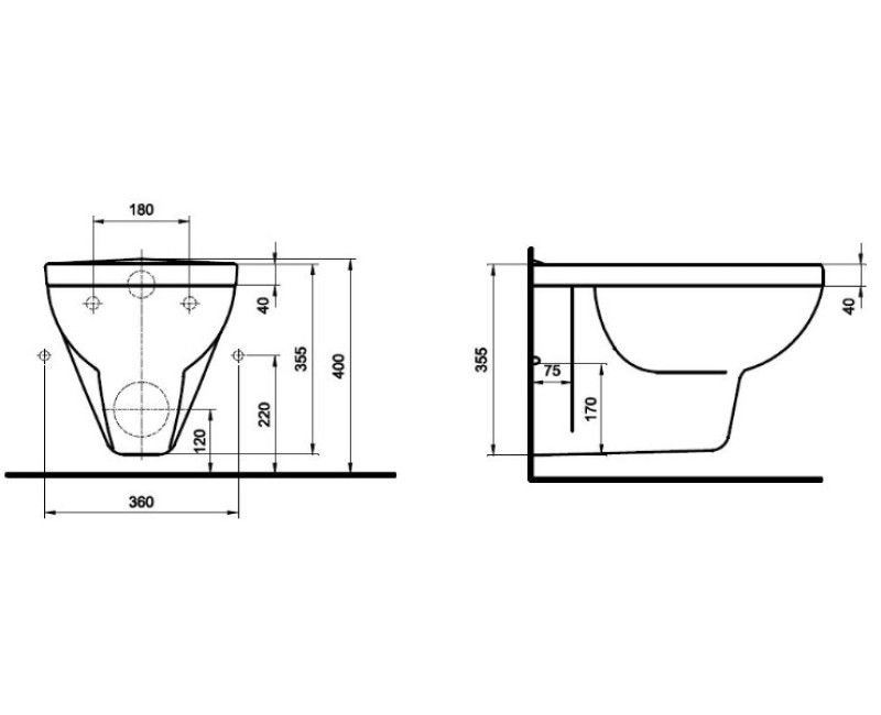 Биде KOLO Primo, K85100000 OUTLET