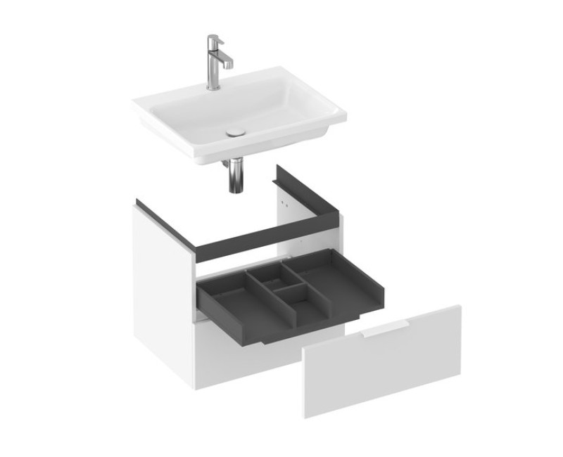 Vannas istabas skapītis Ravak SD Comfort 600 (Bez izlietnes) Balts