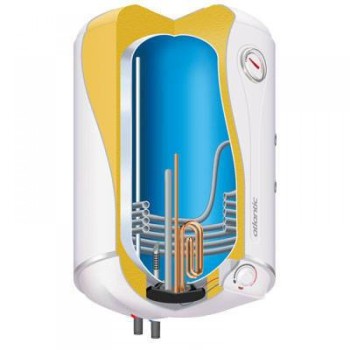 Kombinētais ūdens sildītājs (Boileris) ATLANTIC COMBI O'PRO CWH 80L ar labo pieslēgumu vertikālais (854019)1.5kW