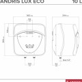 Elektriskais Ūdens Sildītājs (Boilers) ARISTON ANDRIS LUX ECO 10U/5 EU Zem izlietnes10L (3100346)