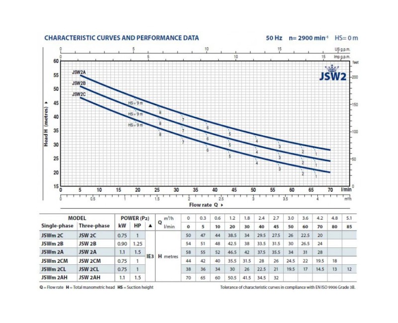Водяной насос с Гидрофором Pedrollo JSWM2CX-24CL (0,75 кВт ~230 В)