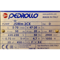 Водяной насос с Гидрофором Pedrollo JSWm2CX-60 CL (0,75 кВт ~230 В)