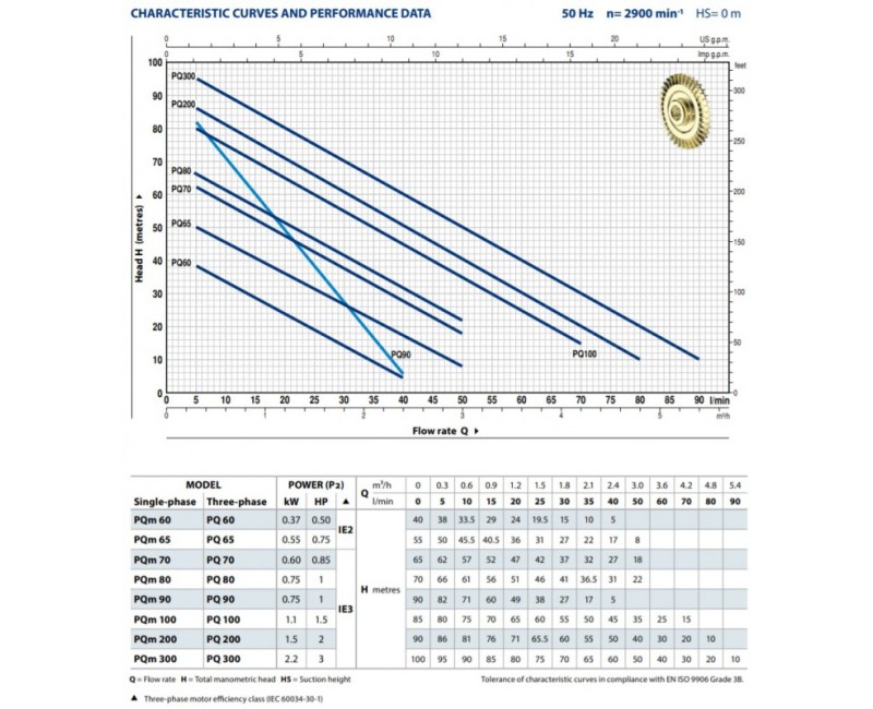 Насос для подачи воды Pedrollo PQ m 70 (0,6 кВт ~230 В)